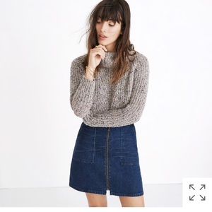 Madewell denim utility zip skirt - brand new